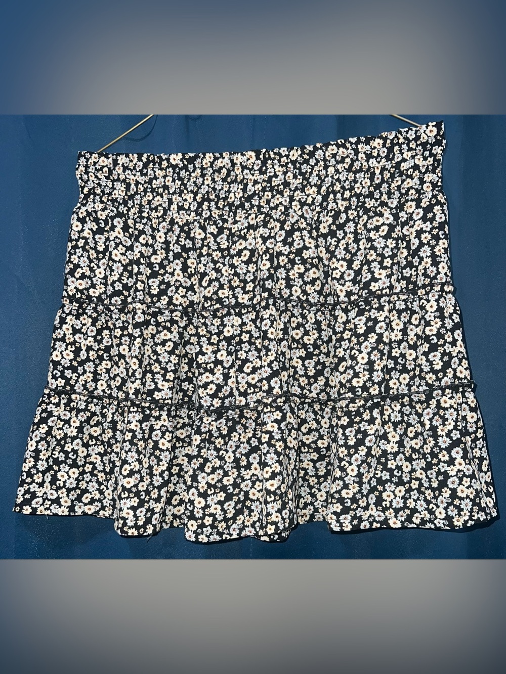 Joe Benbasset Floral Tiered Mini Skirt